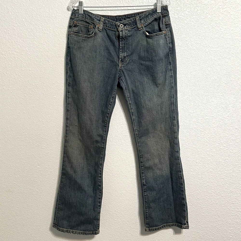 Polo Jean Co Ralph Lauren Stretch Kelly Denim Blue Jeans Womens Size 14x32 EUC